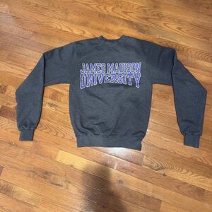 Champion JMU Gray Crewneck Sweater